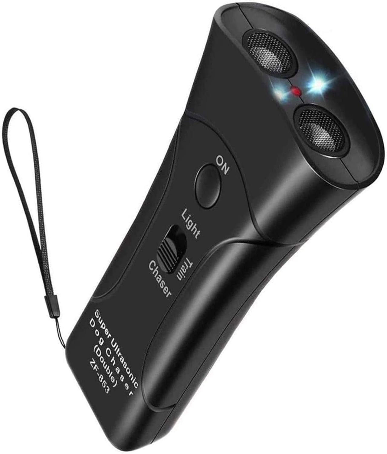 Ultrasonic Bark Control Device for Dogs - Handheld Trainer with Multi-Function Silent Commands, LED Flashlight, and Adjustable Strap for Indoor and Outdoor Use
