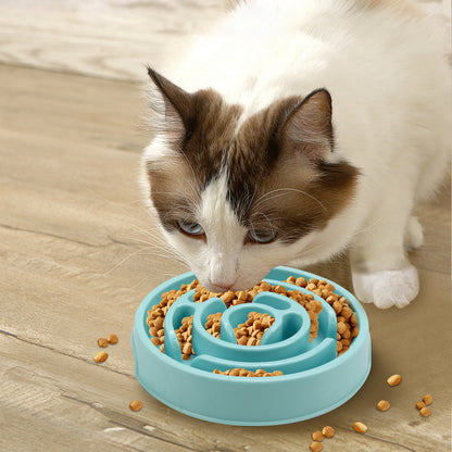 Silicone Slow Feeder Puzzle Bowl for Dogs - Promotes Healthy Eating and Prevents Choking