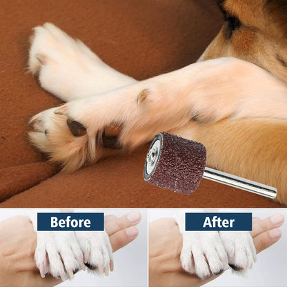 Donleeving 26-Piece Dog Nail Grinder Replacement Kit with Sanding Drums and Grit Bands for Pet Nail Care (80#/120#)