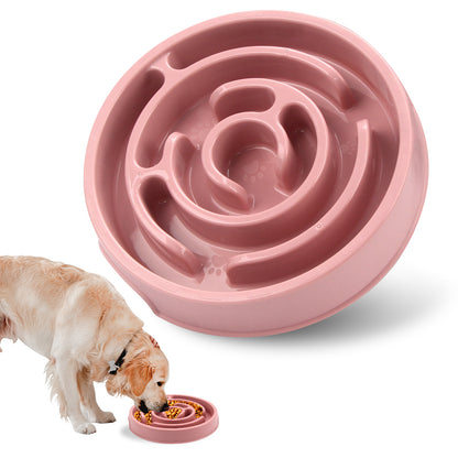 Silicone Slow Feeder Puzzle Bowl for Dogs - Promotes Healthy Eating and Prevents Choking