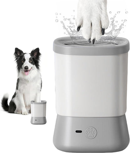 Automatic Electric Dog Paw Cleaner with Two Speed Settings for Medium to Large Dogs and Cats