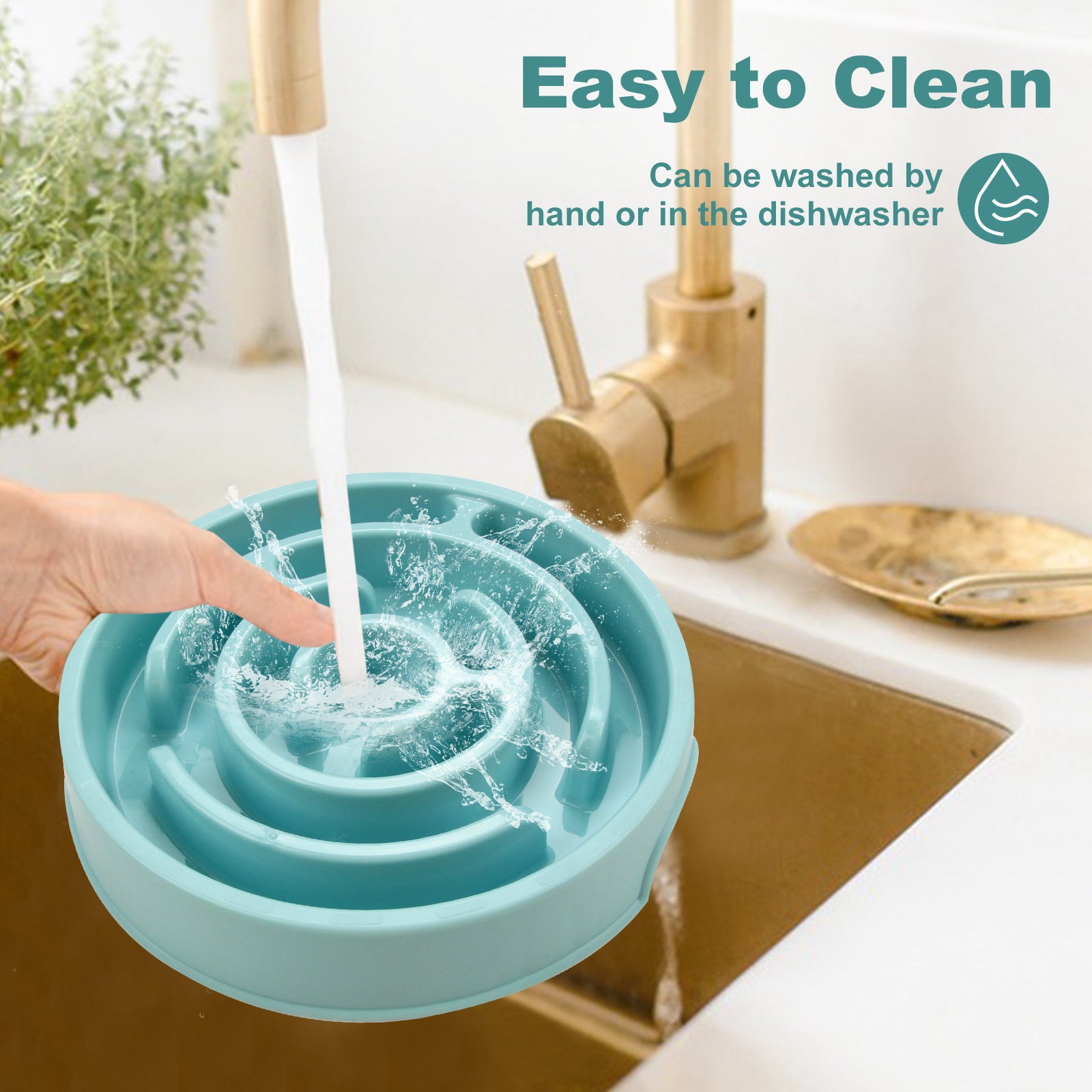 Silicone Slow Feeder Puzzle Bowl for Dogs - Promotes Healthy Eating and Prevents Choking