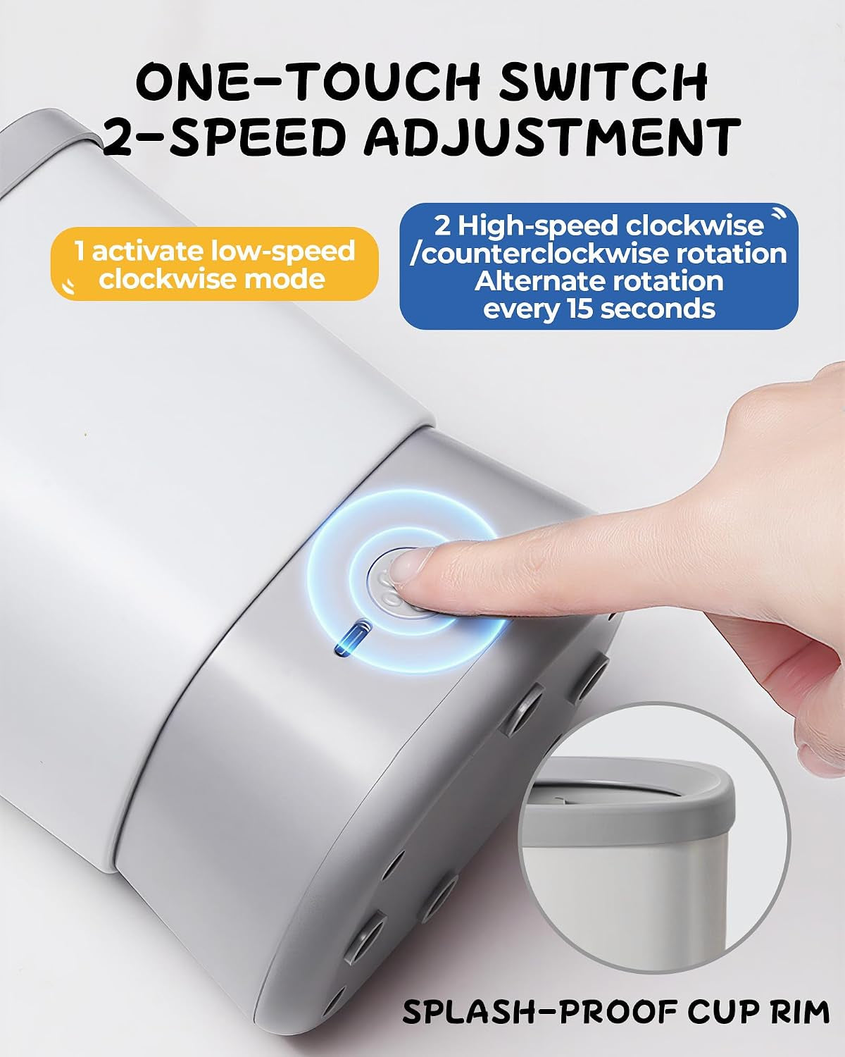 Automatic Electric Dog Paw Cleaner with Two Speed Settings for Medium to Large Dogs and Cats