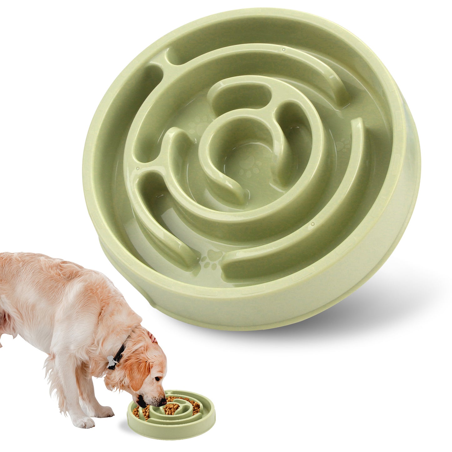 Silicone Slow Feeder Puzzle Bowl for Dogs - Promotes Healthy Eating and Prevents Choking
