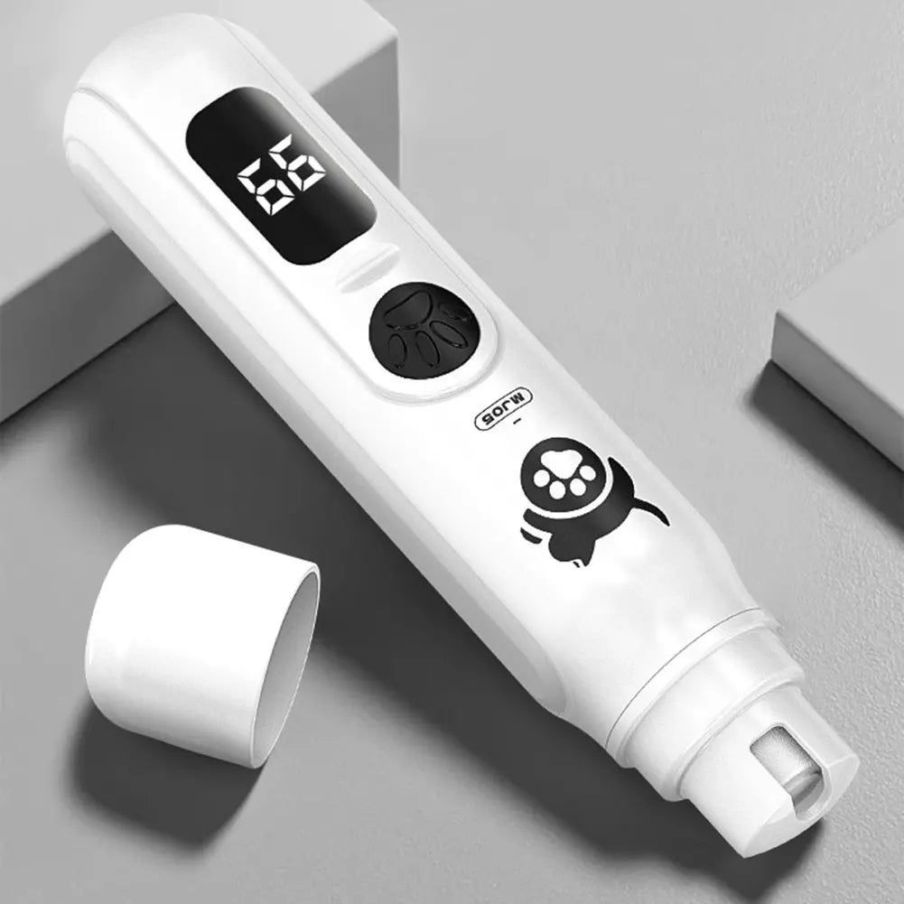 3-Speed Adjustable Pet Nail Grinder and Electric Beak Sharpener for Parrots, Rechargeable Nail Trimmer for Cats and Dogs